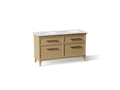 KOHLER K-CM33560-BD5-KTB Artifacts 60" Bathroom Vanity Cabinet With Sinks And Quartz Top - Light Oak