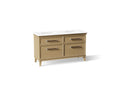 KOHLER K-CM33560-BD5-KWN Artifacts 60" Bathroom Vanity Cabinet With Sinks And Quartz Top - Light Oak
