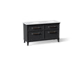 KOHLER K-CM33560-BD5-XTC Artifacts 60" Bathroom Vanity Cabinet With Sinks And Quartz Top - Slate Grey