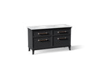 KOHLER K-CM33560-BD5-XTN Artifacts 60" Bathroom Vanity Cabinet With Sinks And Quartz Top - Slate Grey