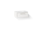KOHLER K-CM33566-BD1-1WA Lodern 36" Wall-Hung Bathroom Vanity Cabinet With Sink And Quartz Top - Linen White