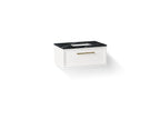 KOHLER K-CM33566-BD22-AEB Lodern 36" Wall-Hung Bathroom Vanity Cabinet With Sink And Quartz Top - Linen White