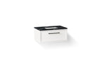 KOHLER K-CM33566-BD22-AEL Lodern 36" Wall-Hung Bathroom Vanity Cabinet With Sink And Quartz Top - Linen White