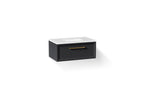 KOHLER K-CM33566-BD22-XTB Lodern 36" Wall-Hung Bathroom Vanity Cabinet With Sink And Quartz Top - Slate Grey