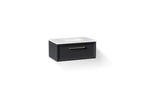 KOHLER K-CM33566-BD22-XTN Lodern 36" Wall-Hung Bathroom Vanity Cabinet With Sink And Quartz Top - Slate Grey