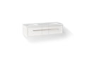 KOHLER K-CM33567-BD1-1WA Lodern 60" Wall-Hung Bathroom Vanity Cabinet With Sinks And Quartz Top - Linen White
