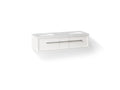 KOHLER K-CM33567-BD23-ATN Lodern 60" Wall-Hung Bathroom Vanity Cabinet With Sinks And Quartz Top - Linen White