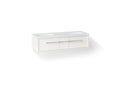 KOHLER K-CM33567-BD23-AWC Lodern 60" Wall-Hung Bathroom Vanity Cabinet With Sinks And Quartz Top - Linen White
