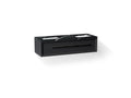 KOHLER K-CM33567-BD23-XEL Lodern 60" Wall-Hung Bathroom Vanity Cabinet With Sinks And Quartz Top - Slate Grey