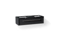 KOHLER K-CM33567-BD23-XEN Lodern 60" Wall-Hung Bathroom Vanity Cabinet With Sinks And Quartz Top - Slate Grey