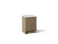 KOHLER K-CM39265-BD1-PST Statement 24" bathroom vanity set with sink and quartz top - Pale Oak