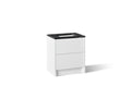 KOHLER K-CM39266-BD1-0EM Statement 30" bathroom vanity set with sink and quartz top - White
