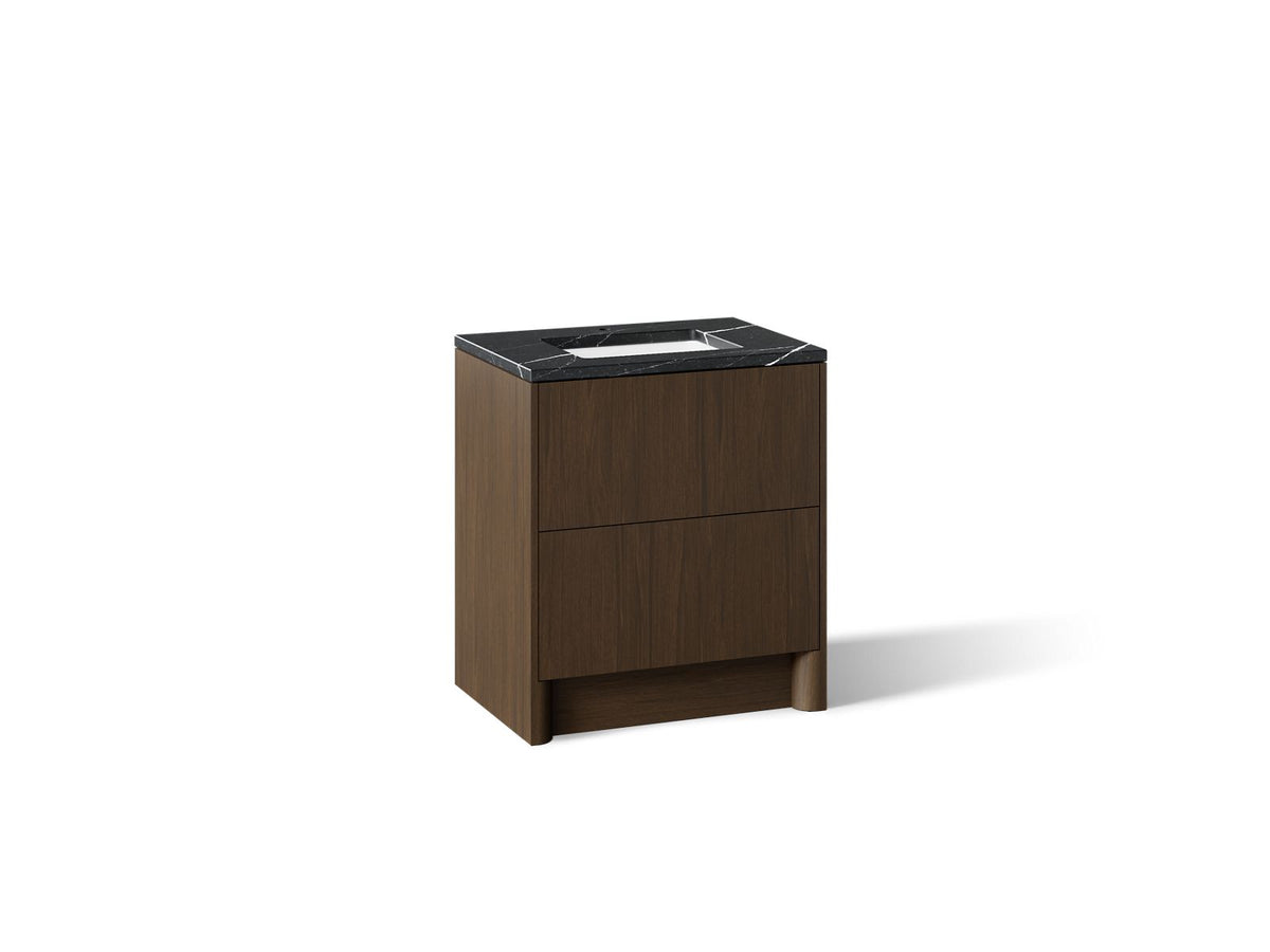 KOHLER K-CM39266-BD1-AEM Statement 30" bathroom vanity set with sink and quartz top - Draper Oak