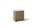 KOHLER K-CM39266-BD1-PMW Statement 30" bathroom vanity set with sink and quartz top - Pale Oak