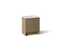 KOHLER K-CM39266-BD1-PST Statement 30" bathroom vanity set with sink and quartz top - Pale Oak