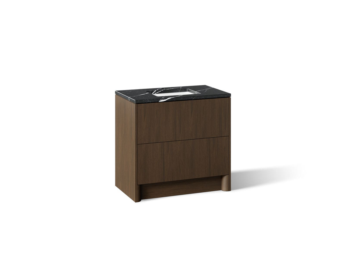 KOHLER K-CM39267-BD1-AEM Statement 36" bathroom vanity set with sink and quartz top - Draper Oak