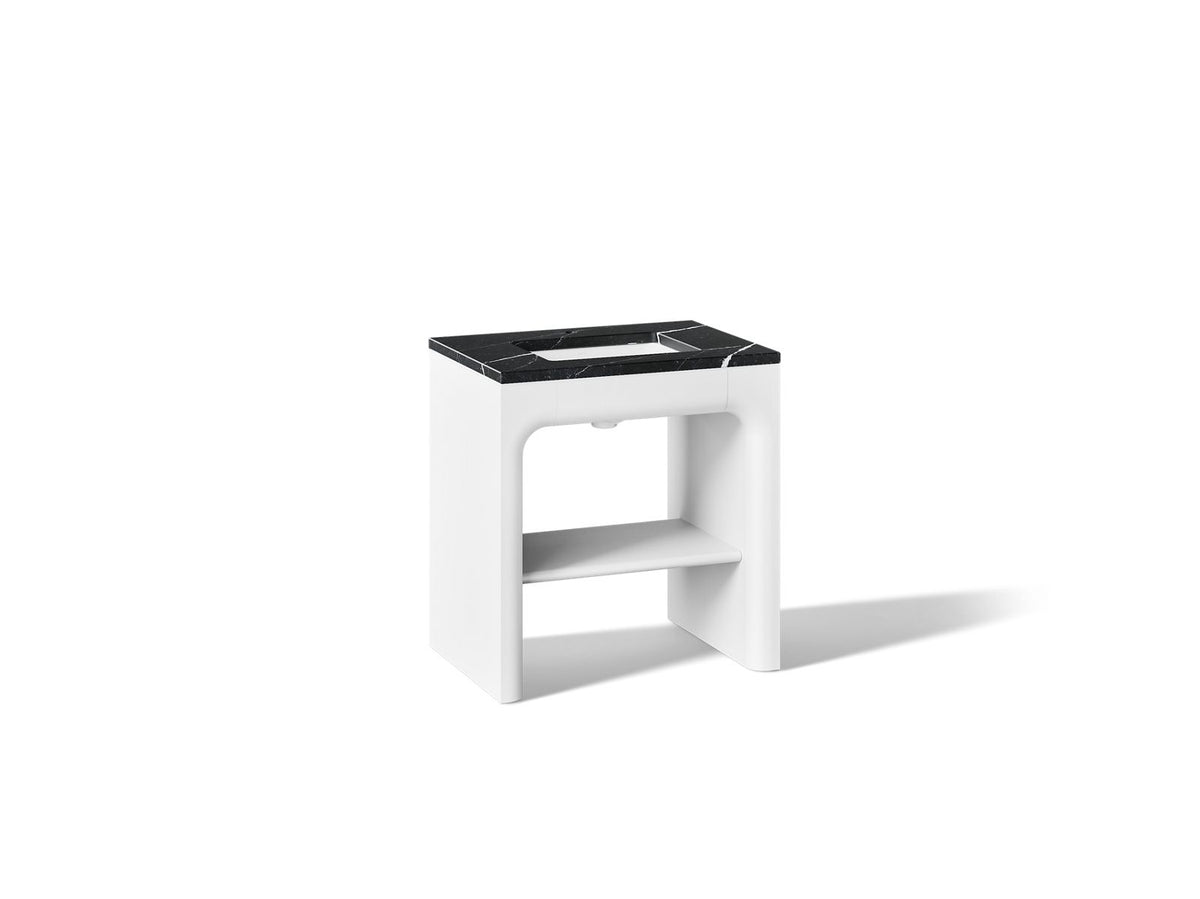 KOHLER K-CM39271-BD1-0EM Statement 30" console-style bathroom vanity set with sink and quartz top - White