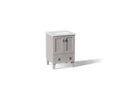 KOHLER K-CM99527-BD1-1WT Poplin 24" Bathroom Vanity Cabinet With Sink And Quartz Top - Mohair Grey