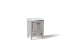 KOHLER K-CM99527-BD1-1WT Poplin 24" Bathroom Vanity Cabinet With Sink And Quartz Top - Mohair Grey