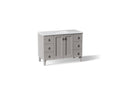 KOHLER K-CM99535-BD1-1WT Poplin 48" Bathroom Vanity Cabinet With Sink And Quartz Top - Mohair Grey