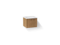KOHLER K-CM99539-BD1-1WM Jute 24" Wall-Hung Bathroom Vanity Cabinet With Sink And Quartz Top - Walnut Flax