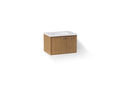 KOHLER K-CM99541-BD1-1WM Jute 31" Wall-Hung Bathroom Vanity Cabinet With Sink And Quartz Top - Walnut Flax