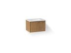 KOHLER K-CM99541-BD1-1WM Jute 31" Wall-Hung Bathroom Vanity Cabinet With Sink And Quartz Top - Walnut Flax