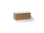 KOHLER K-CM99544-BD1-1WM Jute 48" Wall-Hung Bathroom Vanity Cabinet With Sink And Quartz Top - Walnut Flax