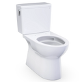 TOTO CST472CEFG#01 Glaston 1.28 GPF Two Piece Elongated Toilet with Left Hand Lever - Cotton White