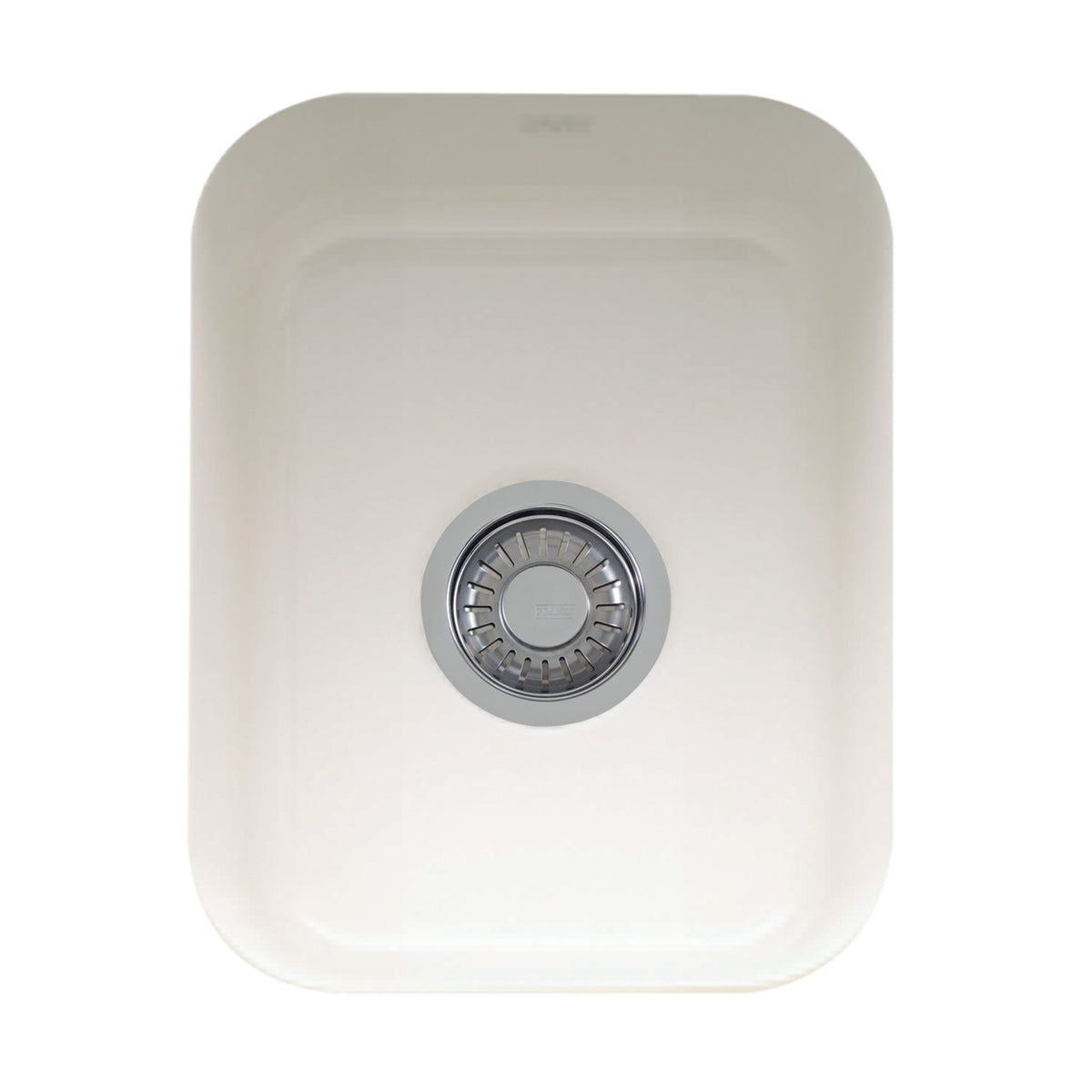 FRANKE CCK110-13WH Cisterna 14.38-in. x 17.12-in. White Undermount Single Bowl Fireclay Kitchen Sink In White