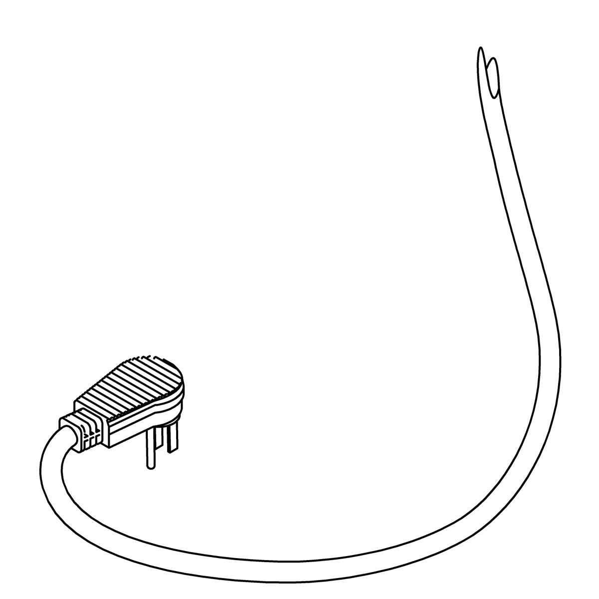 KOHLER Power Cord;Bh90,-,Sjt,125Vac,-,1M,Kkp-30, K-DH39-00399A