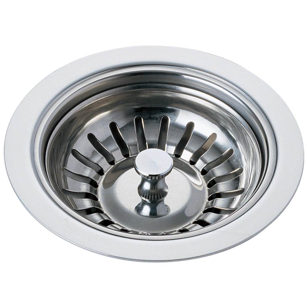 DELTA Kitchen Sink Flange & Strainer - Chrome, 72010