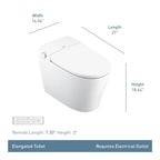 MOEN ET1300 3-Series Electronic Cleansing Toilet - White