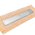 INFINITY DRAIN FCSAS 10060 MW FCSAS 100 60" FCS Series Complete Kit with 4" Wedge Wire Grate in Matte White