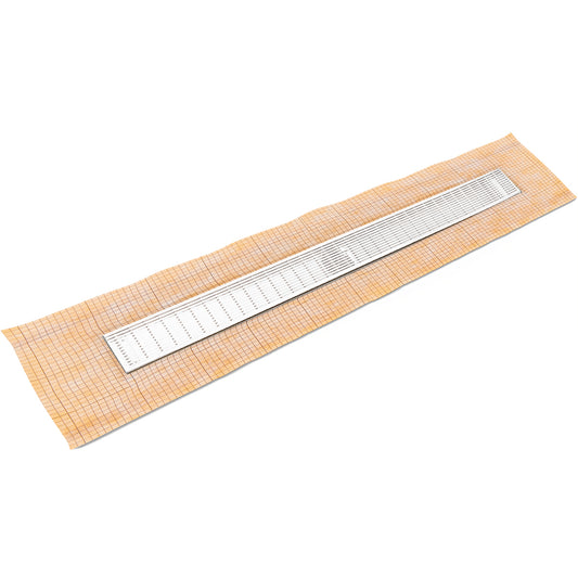 INFINITY DRAIN FCSAS 6524 MW FCSAS 65 24" FCS Series Complete Kit with 2 1/2" Wedge Wire Grate in Matte White