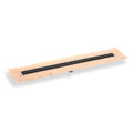 INFINITY DRAIN FCSGR 6542 BK FCSGR 65 42" FCS Series Complete Kit with 2 1/2" Adhesion Style Grate in Matte Black