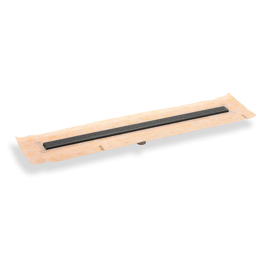 INFINITY DRAIN FCSGR 6548 GM FCSGR 65 48" FCS Series Complete Kit with 2 1/2" Adhesion Style Grate in Gunmetal