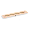 INFINITY DRAIN FCSGR 6548 PG FCSGR 65 48" FCS Series Complete Kit with 2 1/2" Adhesion Style Grate in Polished Gold