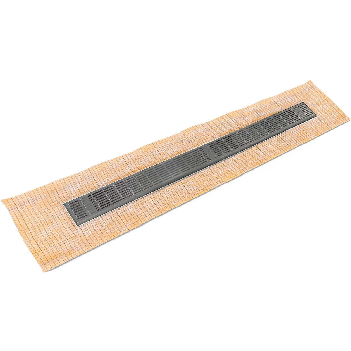 INFINITY DRAIN FCSIG 6560 GM FCSIG 65 60" FCS Series Complete Kit with 2 1/2" Perforated Slotted Grate in Gunmetal