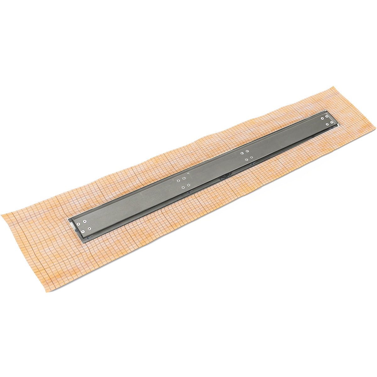 INFINITY DRAIN FCSTIF 6524 GM FCSTIF 65 24" FCS Series Complete Kit with Tile Insert Frame in Gunmetal