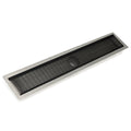 INFINITY DRAIN FFAS 10048 BK FFAS 100 48" FF Series Complete Kit with 4" Wedge Wire Grate in Matte Black
