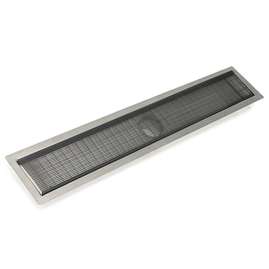 INFINITY DRAIN FFAS 10032 GM FFAS 100 32" FF Series Complete Kit with 4" Wedge Wire Grate in Gunmetal