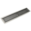 INFINITY DRAIN FFAS 10048 GM FFAS 100 48" FF Series Complete Kit with 4" Wedge Wire Grate in Gunmetal