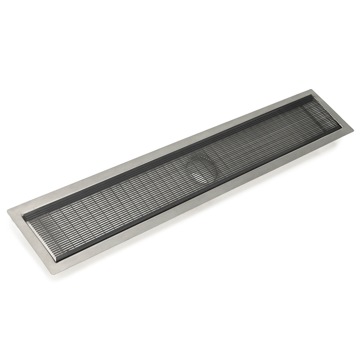 INFINITY DRAIN FFAS 10048 GM FFAS 100 48" FF Series Complete Kit with 4" Wedge Wire Grate in Gunmetal
