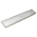 INFINITY DRAIN FFAS 10060 MW FFAS 100 60" FF Series Complete Kit with 4" Wedge Wire Grate in Matte White