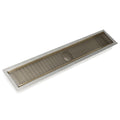 INFINITY DRAIN FFAS 10060 SC FFAS 100 60" FF Series Complete Kit with 4" Wedge Wire Grate in Satin Champagne