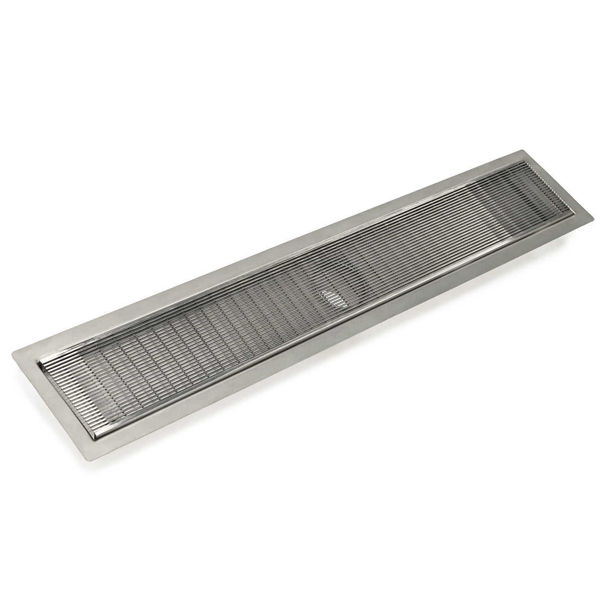 INFINITY DRAIN FFAS 10036 SS FFAS 100 36" FF Series Complete Kit with 4" Wedge Wire Grate in Satin Stainless