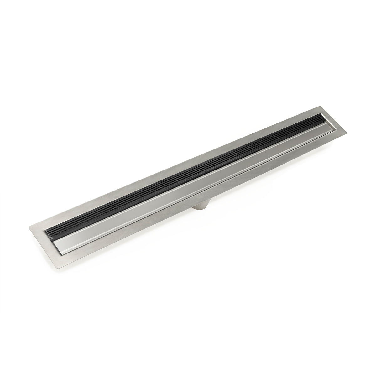 INFINITY DRAIN FFAS 3836 BK FFAS 38 36" FF Series Complete Kit with 1.5" Wedge Wire Grate in Matte Black