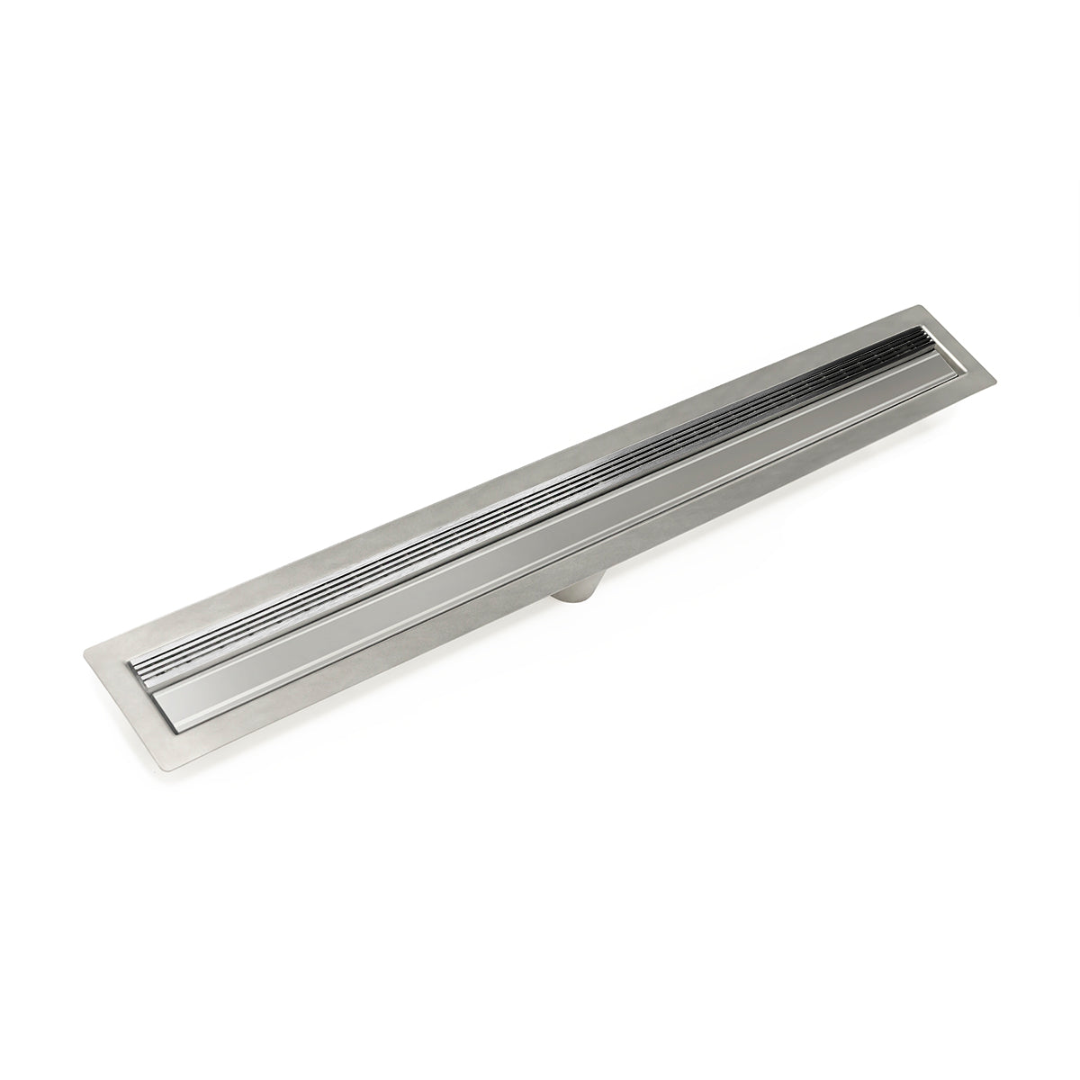 INFINITY DRAIN FFAS 3842 PS FFAS 38 42" FF Series Complete Kit with 1.5" Wedge Wire Grate in Polished Stainless