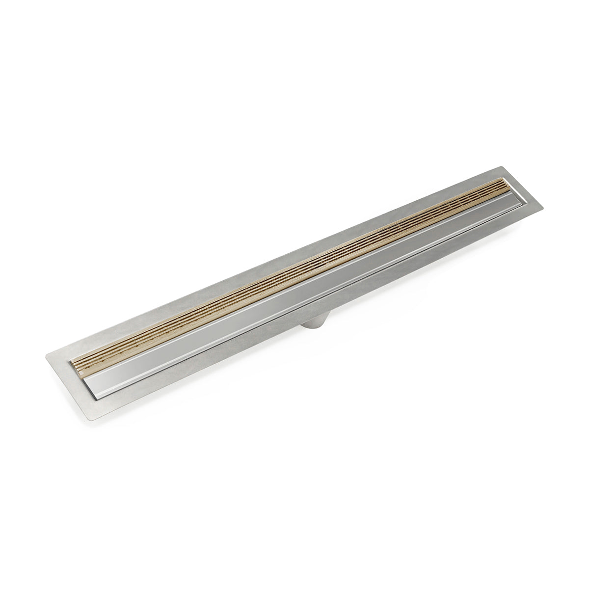 INFINITY DRAIN FFAS 3832 SC FFAS 38 32" FF Series Complete Kit with 1.5" Wedge Wire Grate in Satin Champagne